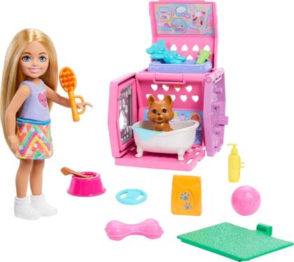 Imagem de Barbie Chelsea Festa de Cachorrinhos comTransportador de Filhotes Mattel JDF89
