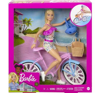 Imagem de Barbie Ciclista com Bicicleta - Mattel HBY28