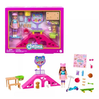 Imagem de Barbie Family Chelsea Pista De Patinação Mattel - 194735098279