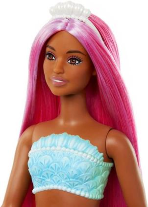 Imagem de Barbie Fantasia Boneca Sereia Com Cabelo Colorido - Mattel