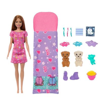 Imagem de Barbie Festa Do Pijama Com Cachorrinhos Boneca Acessórios