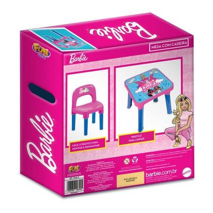 Imagem de Barbie Mesa de Atividades com Cadeira - Fun Divirta-se