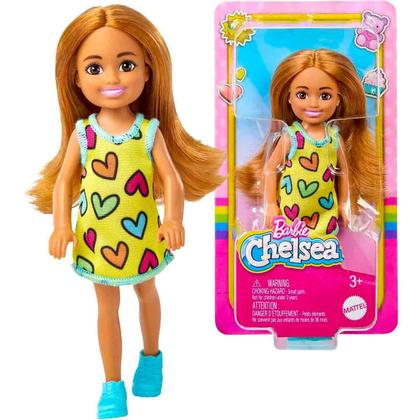 Imagem de Barbie Mini Boneca Articulada Chelsea Loira 13cm - Mattel HNY57