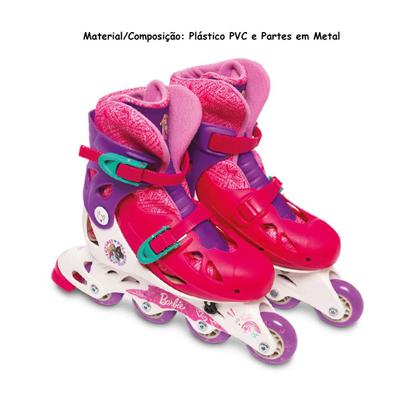 Imagem de Barbie Patins Ajustável 33 a 36 F0091-2 - Fun