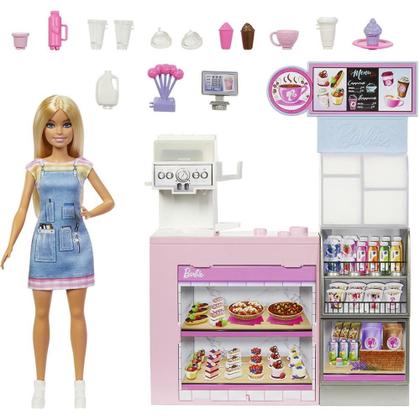 Imagem de Barbie Profissões Boneca Loira Conjunto. Cafeteria