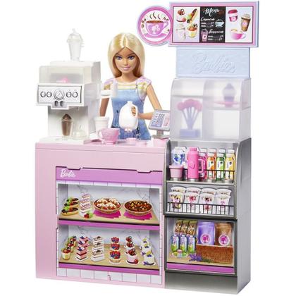 Imagem de Barbie Profissões Boneca Loira Conjunto. Cafeteria