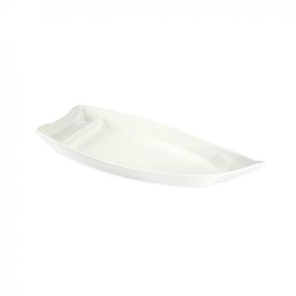Imagem de Barca para Sushi em Melamina Premium 25,5 Cm Branca Bestfer