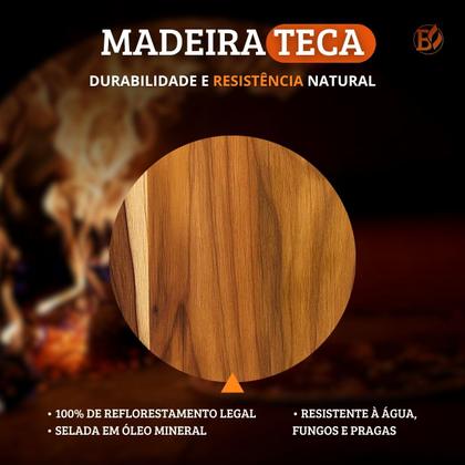 Imagem de Barca Sushi Sashimi Madeira Teca Para Servir Comida Oriental 40Cm