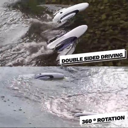 Imagem de Barco de controle remoto lancha speed boat dupla face para brincadeiras na água