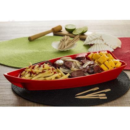 Imagem de Barco Sushi Vemplast P 600Ml Policarbonato Branco