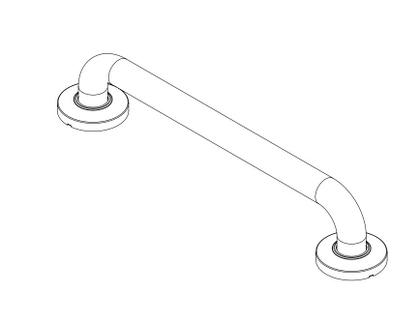 Imagem de Barra Apoio Aço Inox 3,2cm x 40 cm até 150kg Reforçado Censi