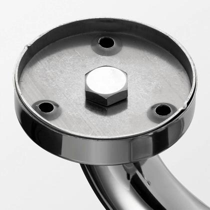Imagem de Barra de Apoio 30cm Inox Suporte Antiderrapante Idoso Deficiente Segurança Banheiro Box Quarto Corredor Parede Resistente Proteçao Acessibilidade