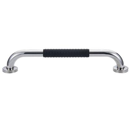 Imagem de Barra de Apoio 30cm Inox Suporte Antiderrapante Kit 4 unidades Criança Idoso Cadeirante Gestante Banheiro Box Proteçao Segurança Resistente Acessibili