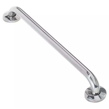 Imagem de Barra de Apoio Aço Inox 40cm Kit 3 Unidades Acessibilidade Cadeirante Idoso Deficiente Banheiro Box Suporte Segurança Corrimao Parede
