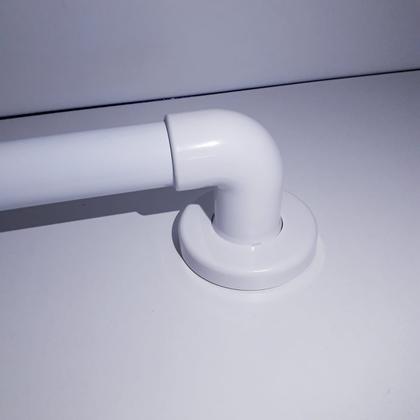 Imagem de Barra de Apoio para Banheiro Alumínio Branco Leve