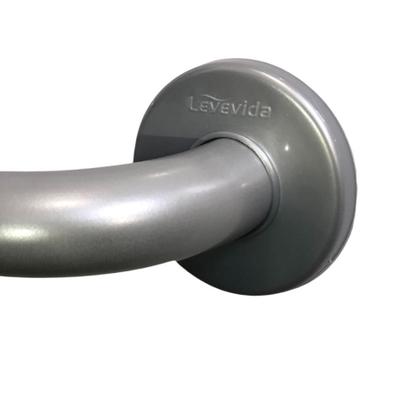 Imagem de Barra de Apoio para Banheiro Alumínio Cinza