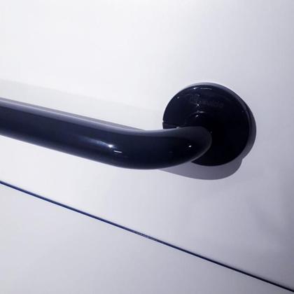 Imagem de Barra de Apoio para Banheiro Alumínio Preto 60 cm 