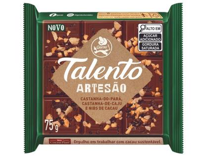 Imagem de Barra de Chocolate Talento Artesão Display com 15 Unidades de 75g Garoto