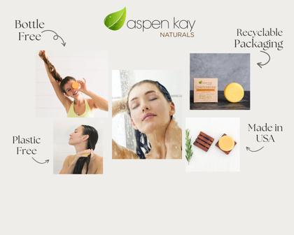 Imagem de Barra de condicionador Aspen Kay Naturals Solid Lemongrass & Orange