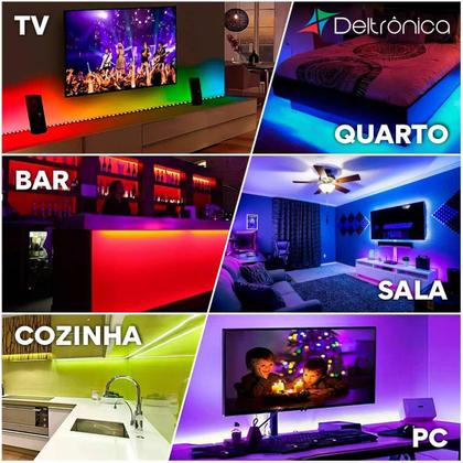 Imagem de Barra de Led RGB Bluetooth 1 Metro Deltronica