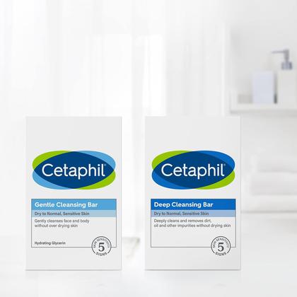 Imagem de Barra de limpeza Cetaphil Gentle 133 ml (pacote com 6) Dry Sensitive