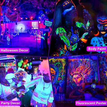 Imagem de Barra de luz preta ISUERFY 45W, pacote com 4, cabo de 6 pés e interruptor IP66