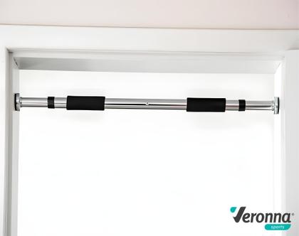 Imagem de Barra De Porta Flexão Fixa Musculação Ajustável 60 A 100 Cm Vbf-01 Veronna