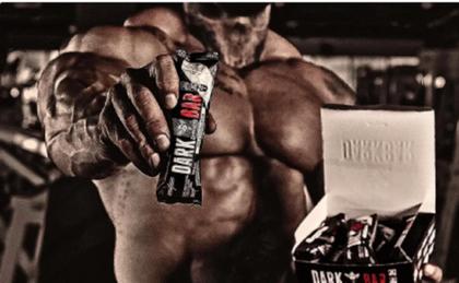 Imagem de Barra de Proteina c/24 g DarkBar 90g Sabor Cookies & Cream c/Nibs de Cacau-Integralmedica/Darkness