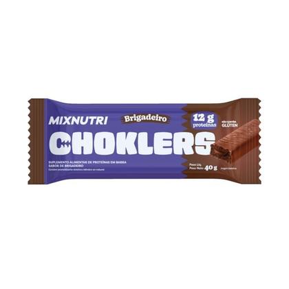 Imagem de Barra de Proteína Choklers - Brigadeiro e Nibs de Cacau - 40g - Display 12un.