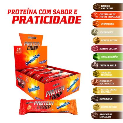 Imagem de Barra de Proteína Integralmedica Protein Crisp 540g 12 unidades