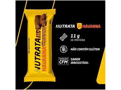 Imagem de Barra de Proteína Nutrata Havanna Brownie de Chocolate e Dulce de Leche 40g 12 Unidades