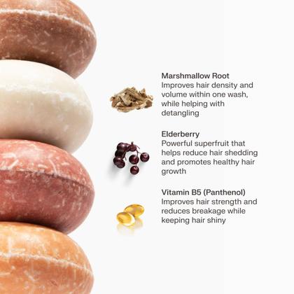 Imagem de Barra de shampoo The Earthling Co. Promova o crescimento do cabelo, 90mL, pacote com 3