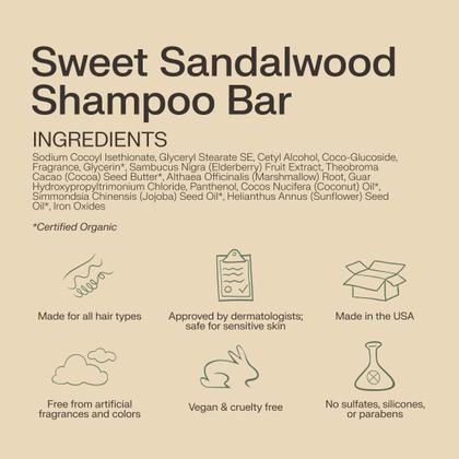 Imagem de Barra de shampoo The Earthling Co. Promova o crescimento do cabelo, 90mL, pacote com 3