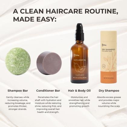 Imagem de Barra de shampoo The Earthling Co. Promova o crescimento do cabelo, 90mL, pacote com 3