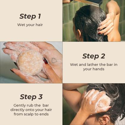 Imagem de Barra de shampoo The Earthling Co. Promova o crescimento do cabelo, 90mL, pacote com 3