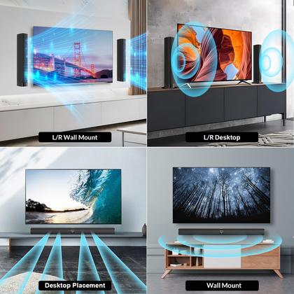 Imagem de Barra de som Assistrust para Smart TV com Bluetooth/ARC/OPT/AUX