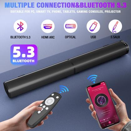 Imagem de Barra de Som Goputa 5.3 Bluetooth 100W - 2 em 1 para Smart TV