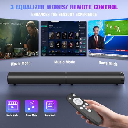 Imagem de Barra de Som Goputa 5.3 Bluetooth 100W - 2 em 1 para Smart TV