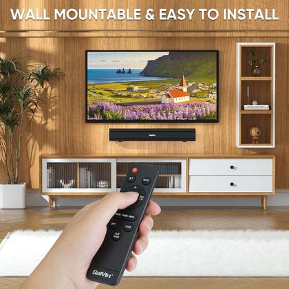 Imagem de Barra de som Saiyin 43 cm para Smart TV Bluetooth 5.3/óptica/AUX