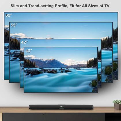 Imagem de Barra de som Saiyin para TV Bluetooth 5.0 com fio e sem fio 32"