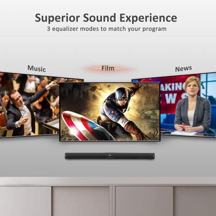 Imagem de Barra de som Saiyin para TV Bluetooth 5.0 com fio e sem fio 32"