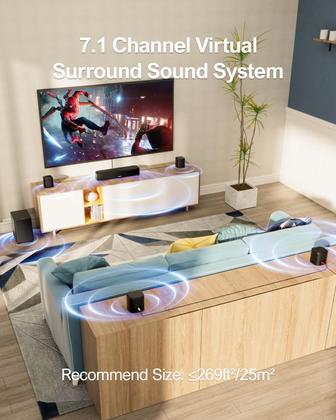 Imagem de Barra de Som ULTIMEA 7.1 Canais com Surround Virtual para Smart TV