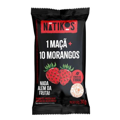 Imagem de Barra Duas Frutas Maçã e Morango 30g Display 12und NATIKOS