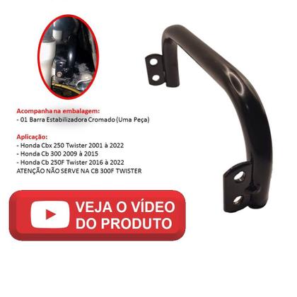 Imagem de Barra Estabilizadora Preto Cbx 250 Twister Cb 300 Cb 250f