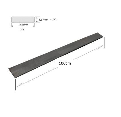 Imagem de Barra Ferro Chato 19,05 X 3,17mm - 3/4X1/8 Gerdau 100cm 3un