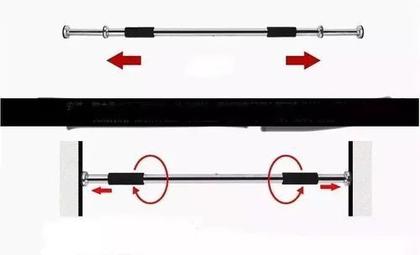 Imagem de Barra Flexível Exercício Treino Regulável Fixa Porta