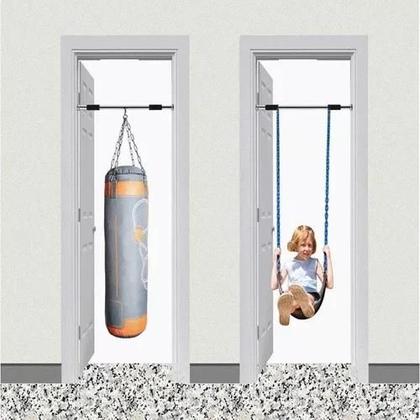 Imagem de Barra Flexível Exercício Treino Regulável Fixa Porta