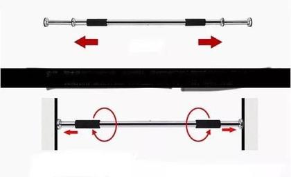 Imagem de Barra Flexível Exercício Treino Regulável Fixa Porta