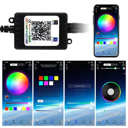 Imagem de Barra Led Neon Externo Ford Edge 2011 2012 2013 2014 RGB Embaixo Debaixo Tunning Top Controle Aplicativo App