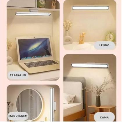 Imagem de Barra Luminária 46 Led com Imã Magnética Recarregável USB BM-F985
